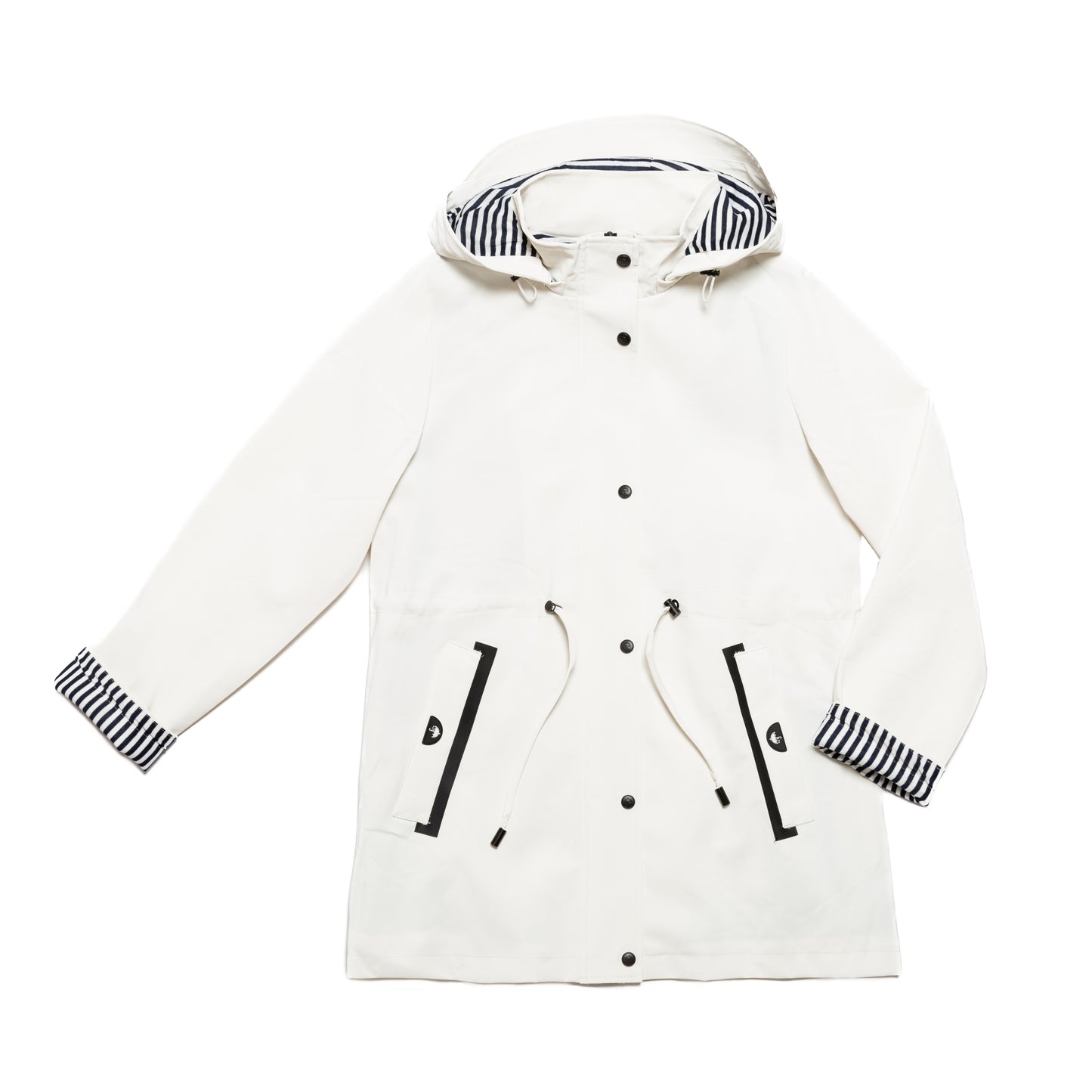 "Veste Imperméable Femme Blanche – Protection Élégante et Coupe Ajustée"