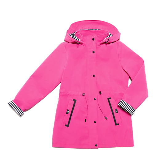 "Veste Imperméable Femme Rose – Protection Élégante et Coupe Ajustée"